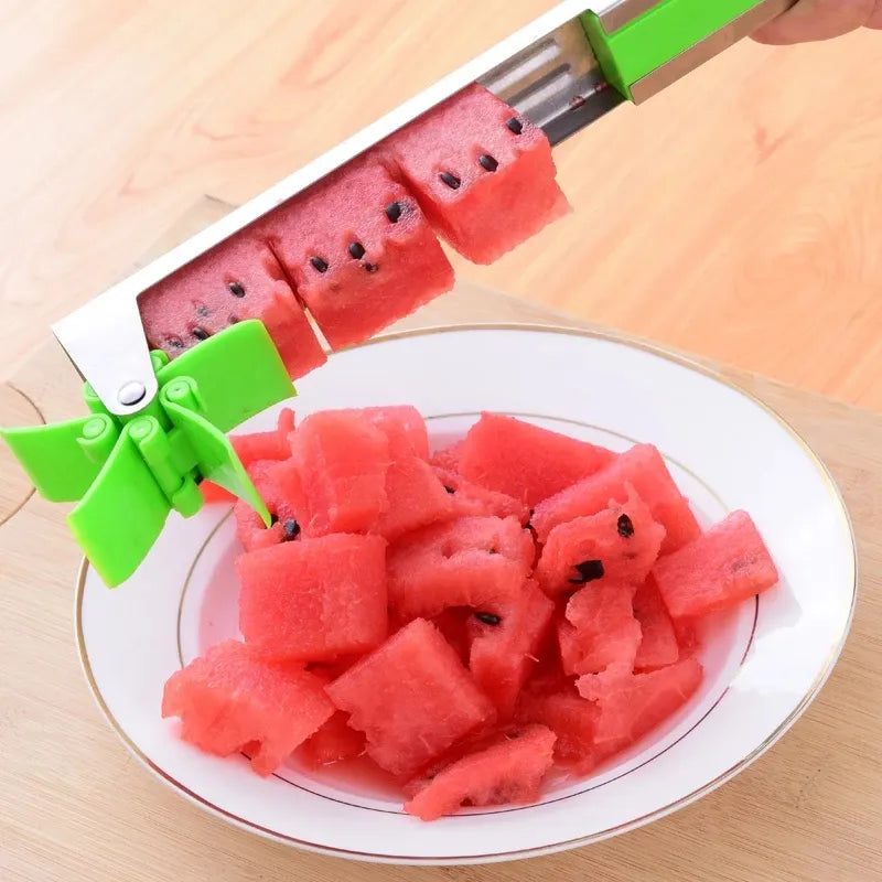 BlazingStainless Steel Watermelon Cutter Windmill Shape